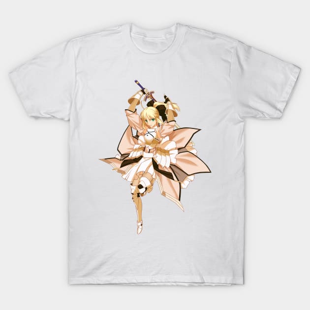 Fate Stay night Saber Lily T-Shirt by Otakuteland